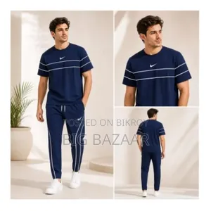 Premium Tshirt and Trouser Tracksuit Set for Men