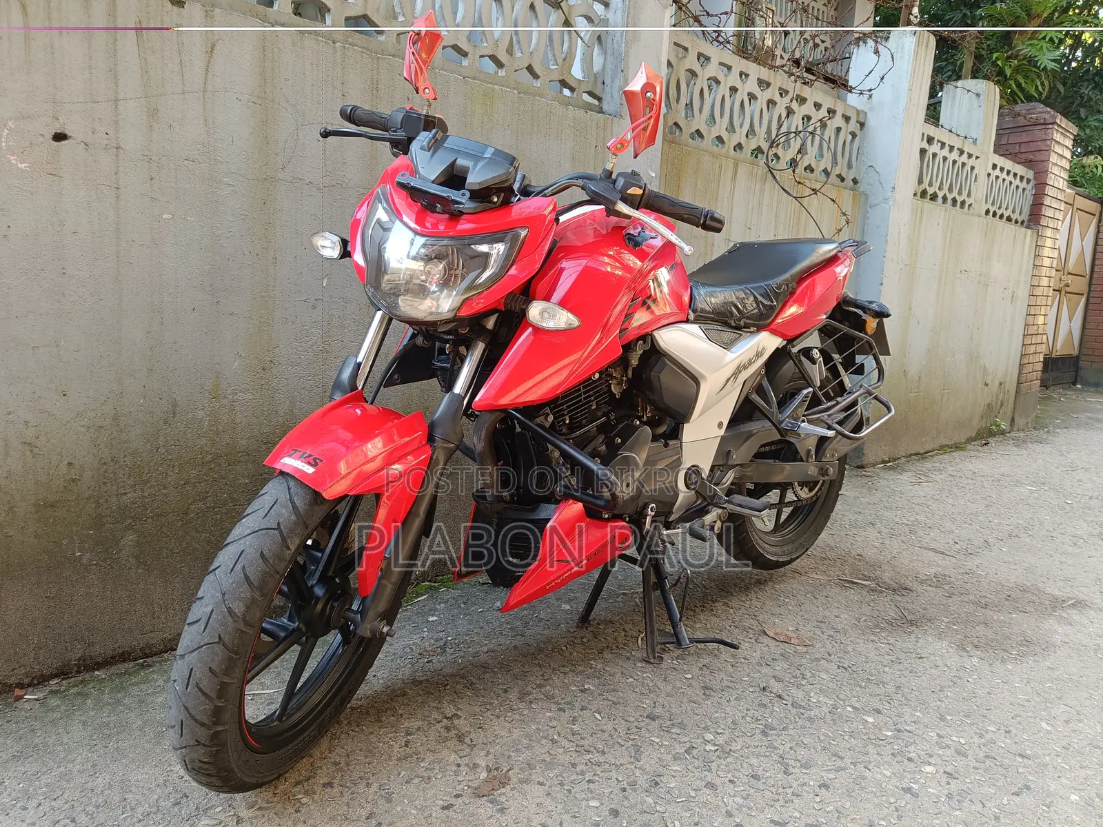টিভিএস আপাচে ১৬০ ৪ভি ২০১৯ রেড