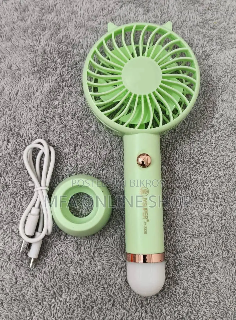 Jysuper 2320 Model Mini Rechargble Fan With Led Light