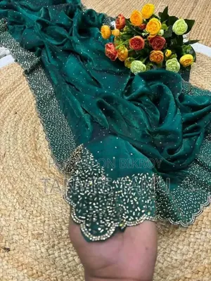 Georgette Stone Work Saree!
