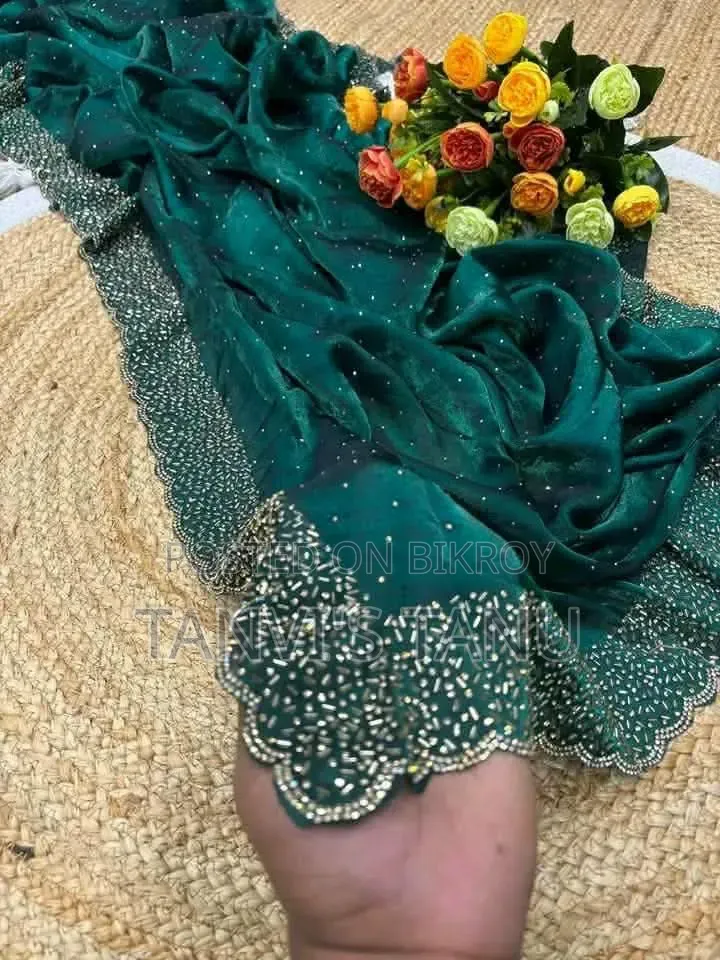 Georgette Stone Work Saree!