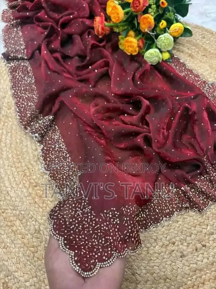 Georgette Stone Work Saree!