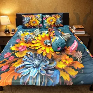 3D Printed Bedsheet 4-Piece Set - King Size
