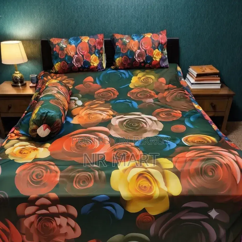 3D Printed Bedsheet 4-Piece Set - King Size