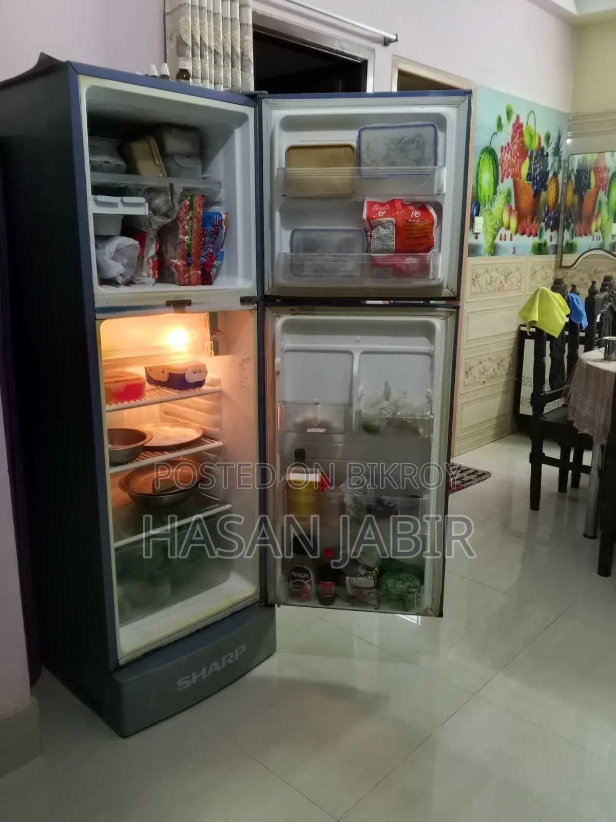 Sharp
Refrigerator-Freezer
Model:
Sj-Ek25s-Bl