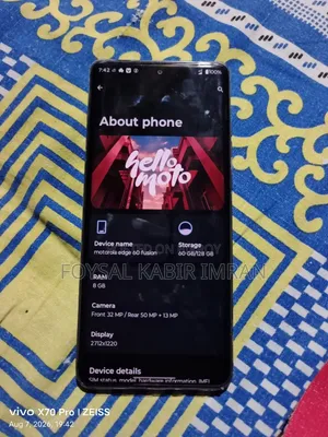 মোটোরোলা এজ ৬০ ফিউশন ১২৮ জিবি গ্রে
