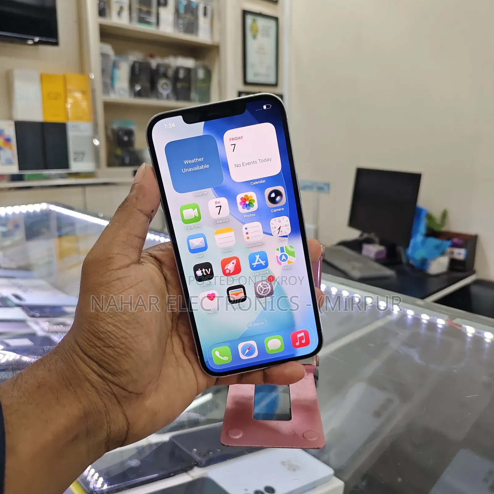 অ্যাপল আইফোন ১২ প্রো ম্যাক্স ১২৮ জিবি সিলভার