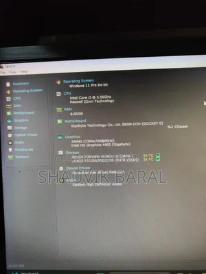 Desktop Computer 8GB Intel Core i3 HDD+SSD 1TB