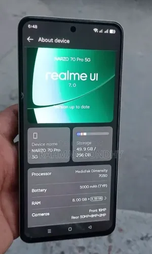 রিয়েলমি নারজো ৭০এক্স ১২৮ জিবি ইয়েলো