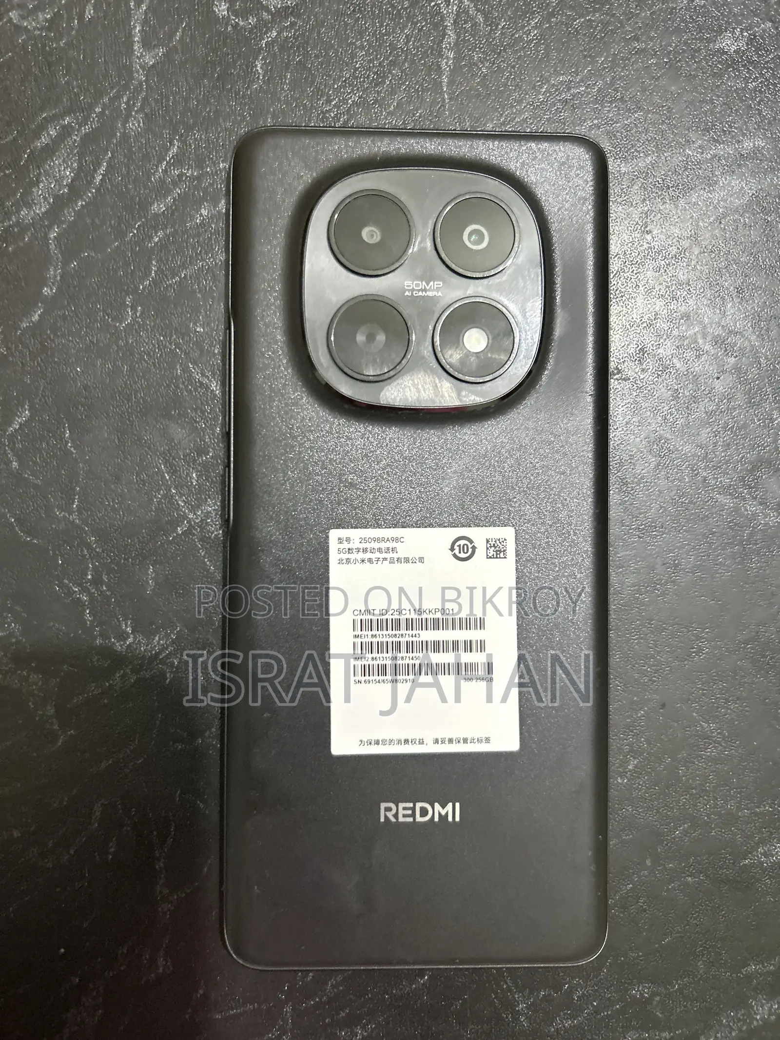 Xiaomi Redmi Note 15 256 GB Black