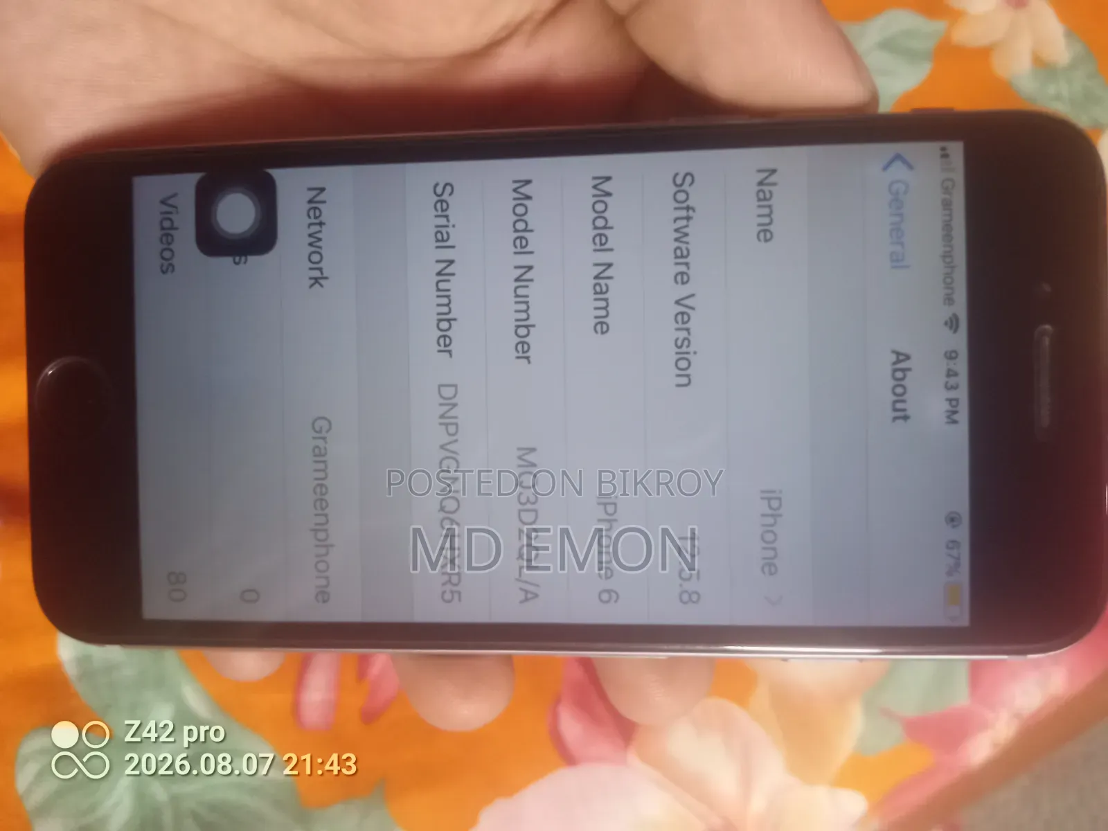 Apple iPhone 6 32 GB Silver