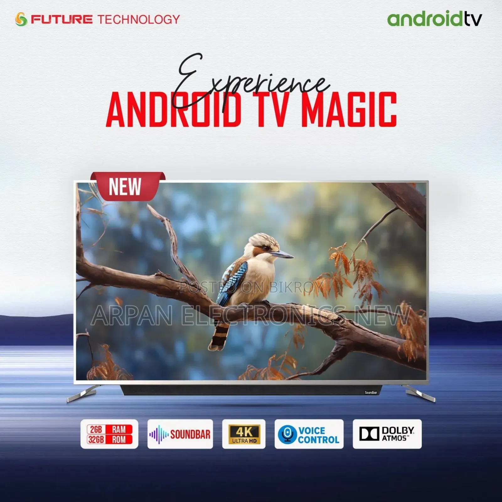 HD Android Voice Control Smart TV 43" Inche-কারাকারী অফার