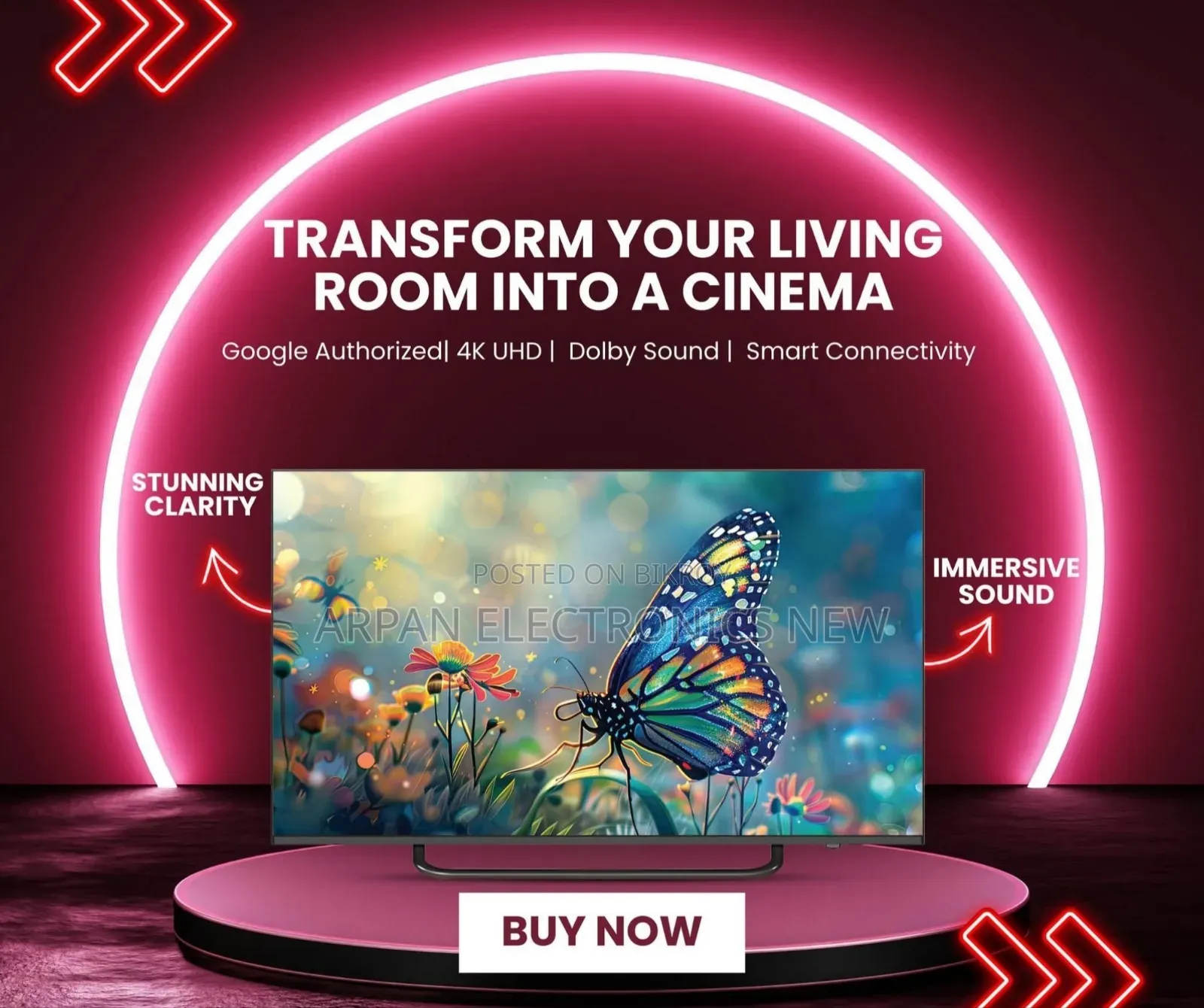 HD Android Voice Control Smart TV 43" Inche-কারাকারী অফার