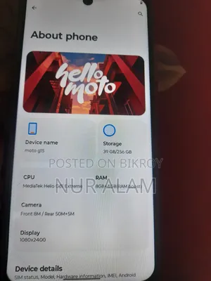 Motorola Moto G15 256 GB Gray