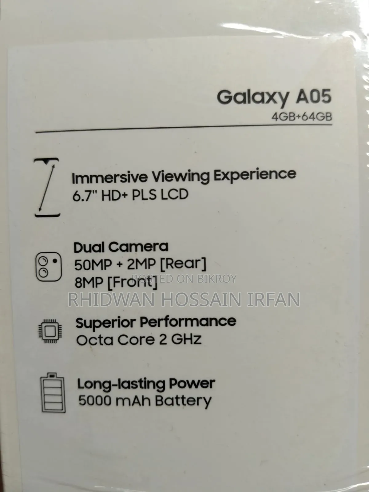 Samsung Galaxy A05 64 GB Black