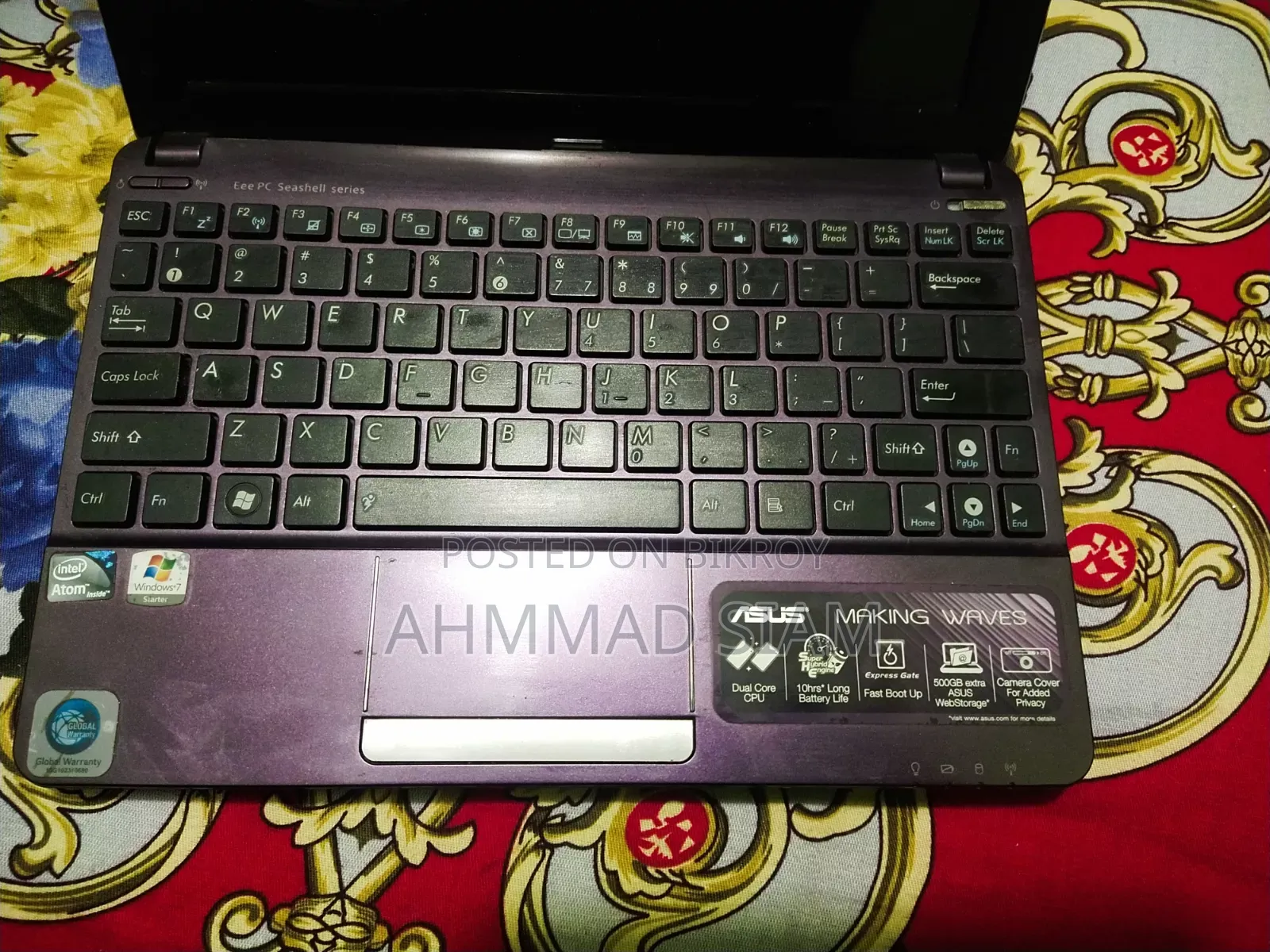 Laptop ASUS 1015E 3GB Intel Core I3 HDD+SSD 128GB