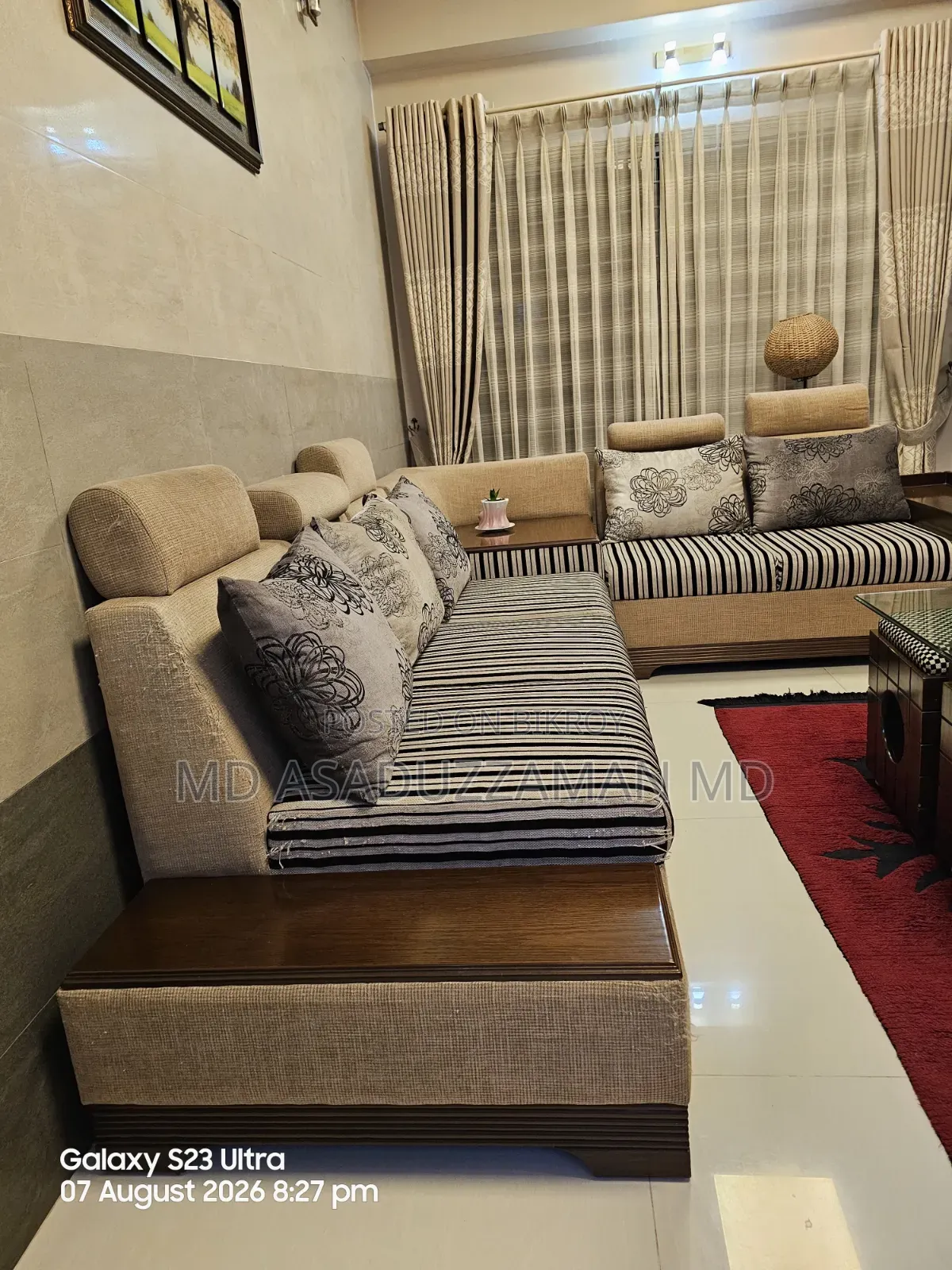L-Shape Sofa, 5 Seater