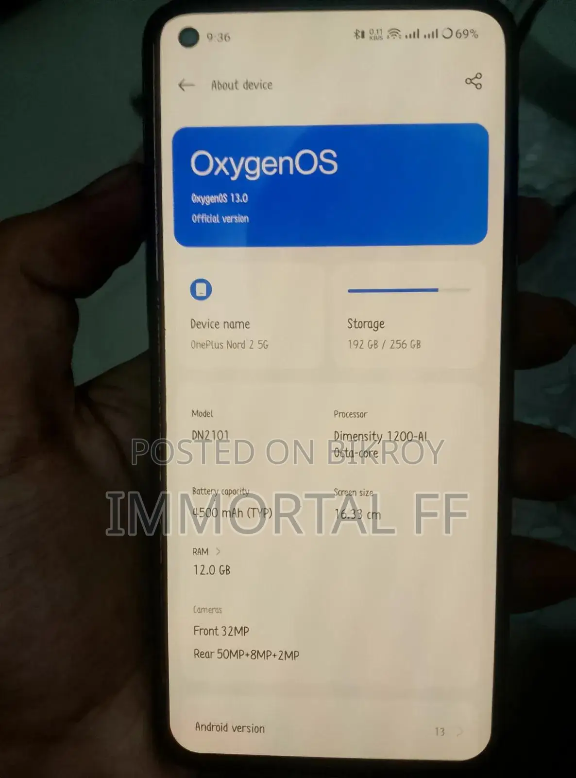 OnePlus Nord 2 256 GB Blue