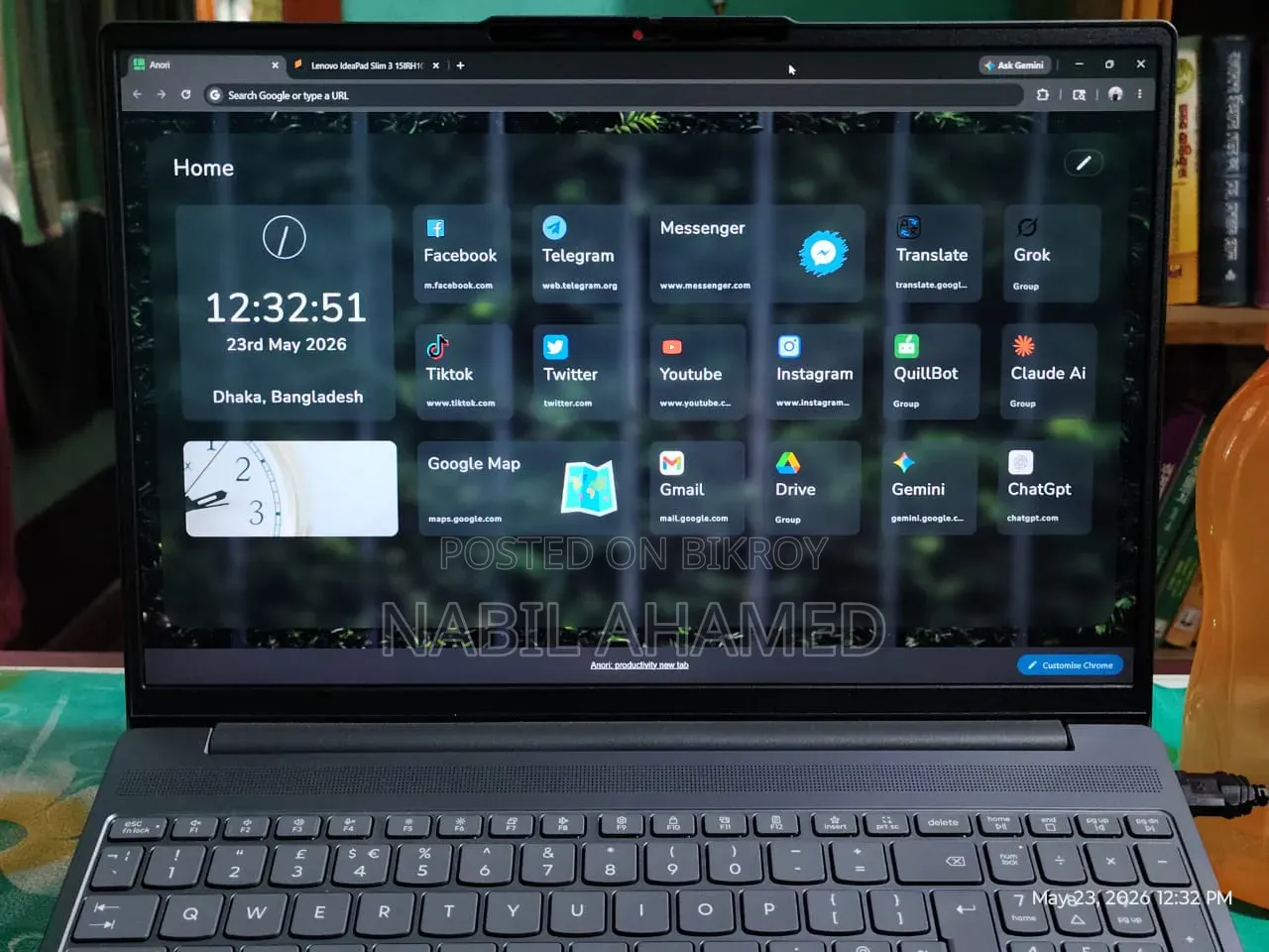 ল্যাপটপ Lenovo Ideapad 3 ১৬GB ইন্টেল কোর I5 SSD ৫১২GB
