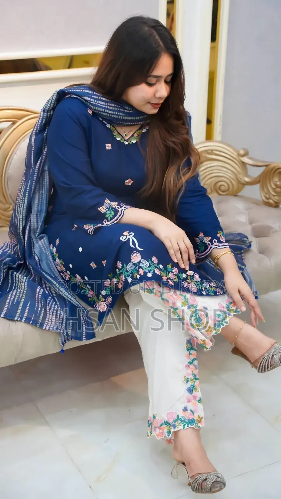 Exclusive Garara Dress | Cotton Embroidery | Stylish Ladies Garara Set