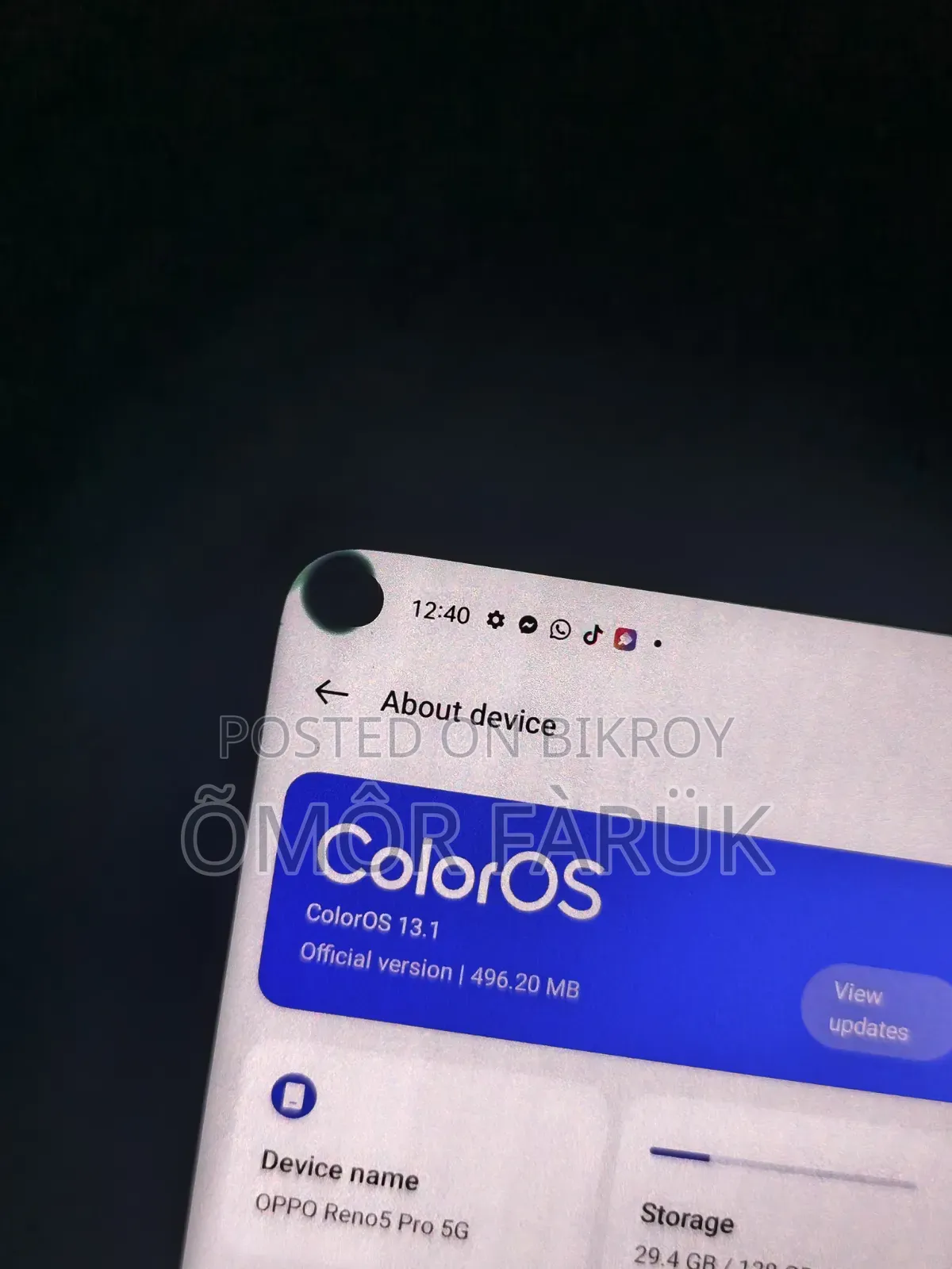 Oppo Reno5 Pro 5G 128 GB Black