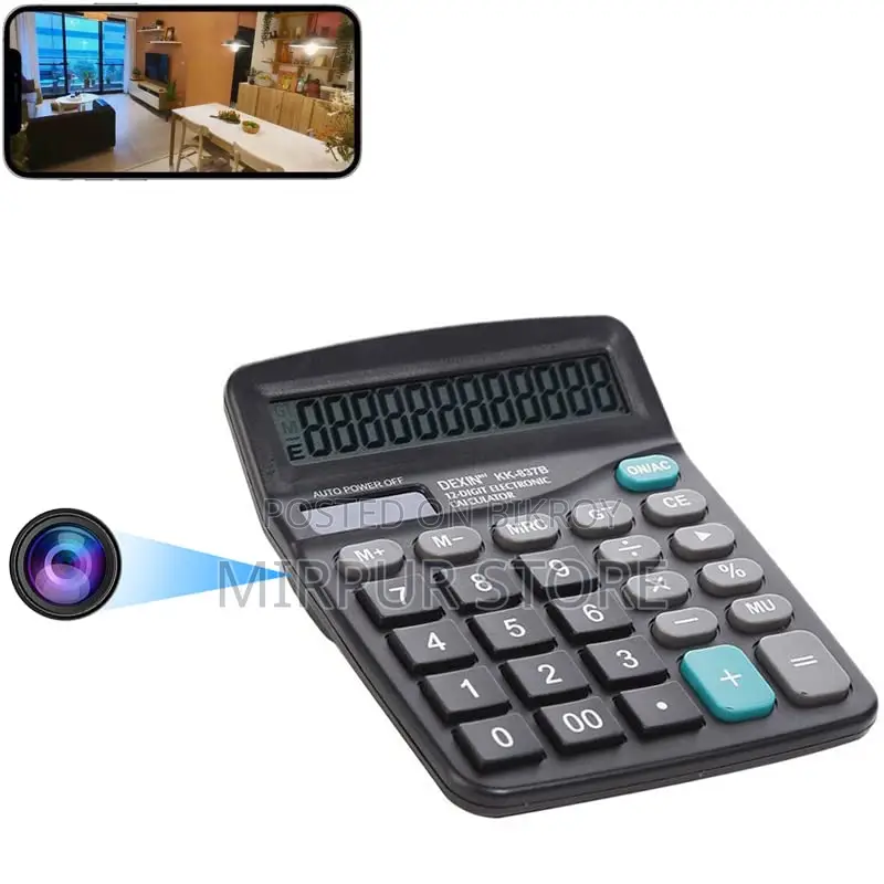 Hidden Camera Calculator, Full HD 1080P WiFi Spy Camera