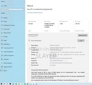 Desktop Computer Gigabyte 16GB Intel Core I5 HDD+SSD 2TB