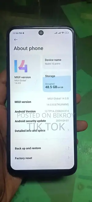 Xiaomi Redmi 11 Prime 64 GB Silver