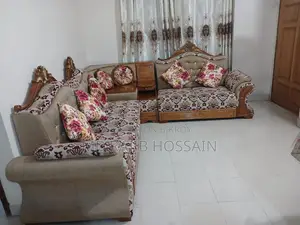 Premium & Luxury Original Teak Wood 5-Seater Corner Sofa