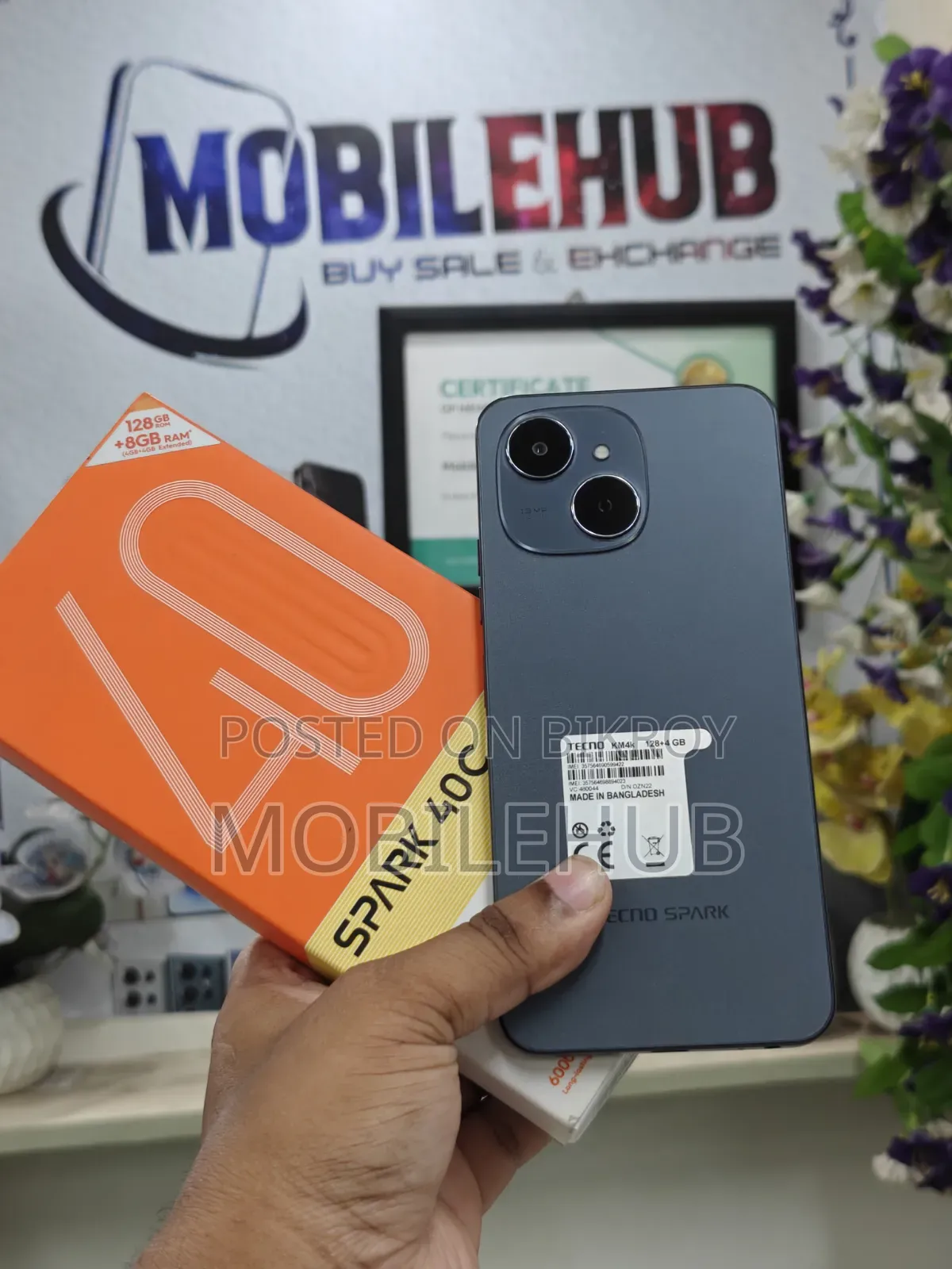 Tecno Spark 40C 128 GB Black