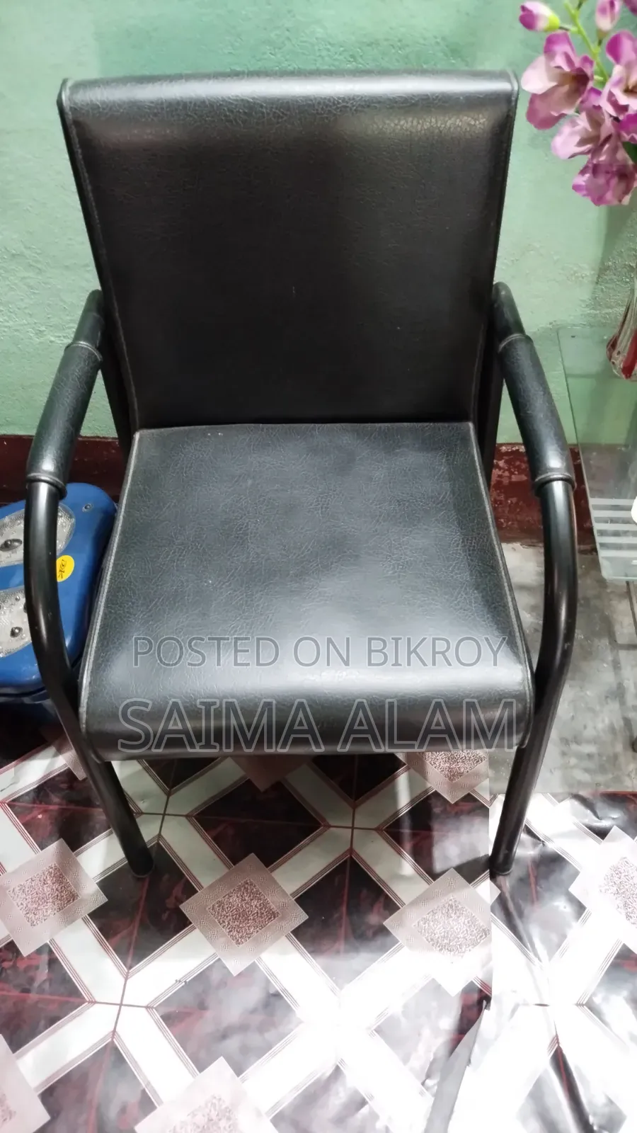 Three frame chairs will be sold. Used for two years