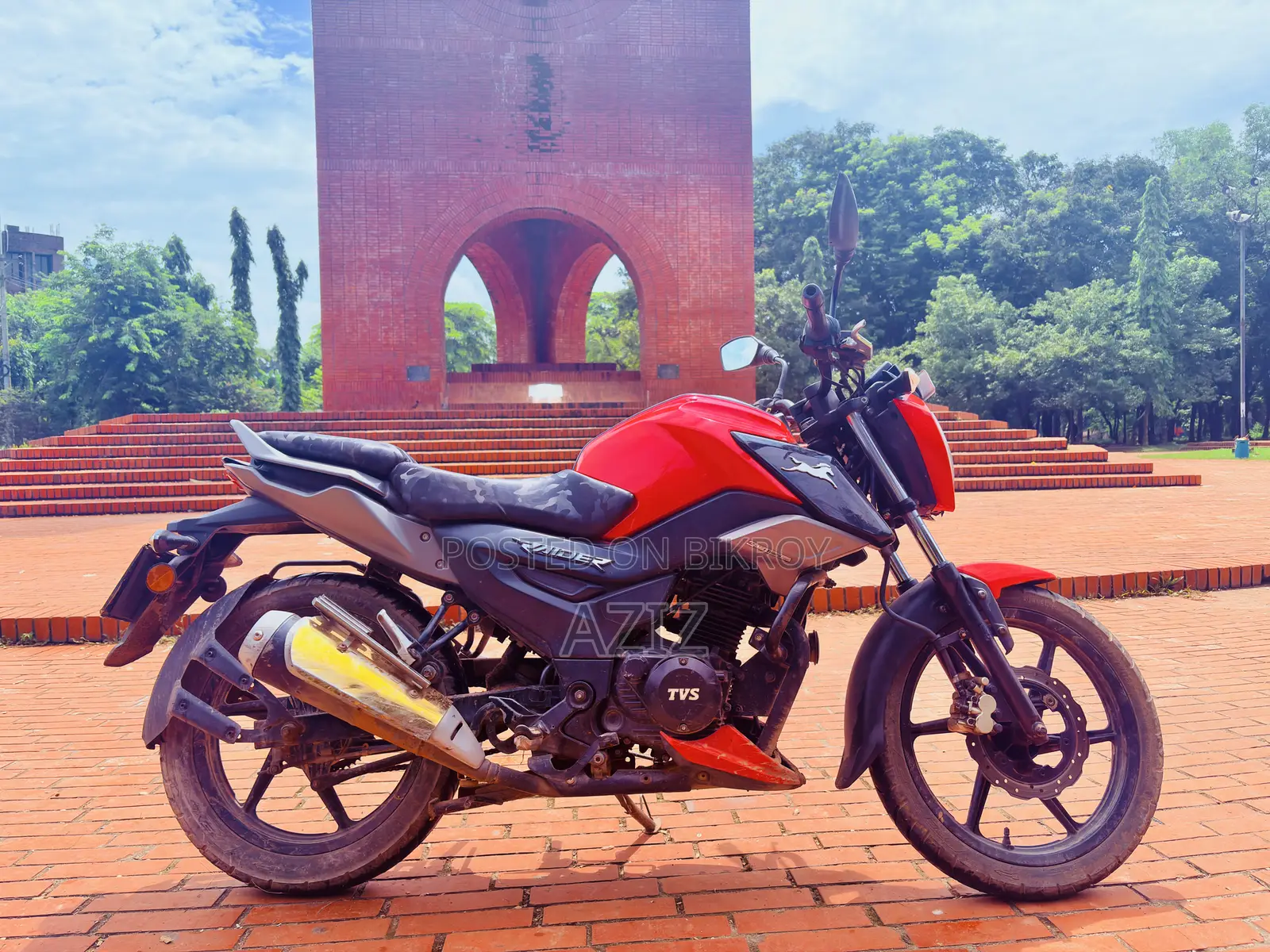 নতুন টিভিএস রাইডার ১২৫ ২০২২ লাল