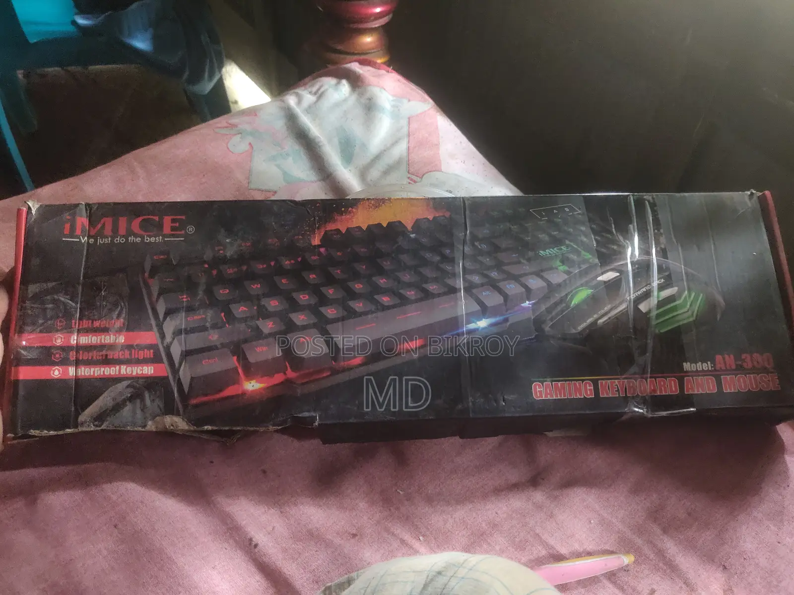 iMICE AN-300 Gaming Keyboard + Mouse Combo - Backlit RGB