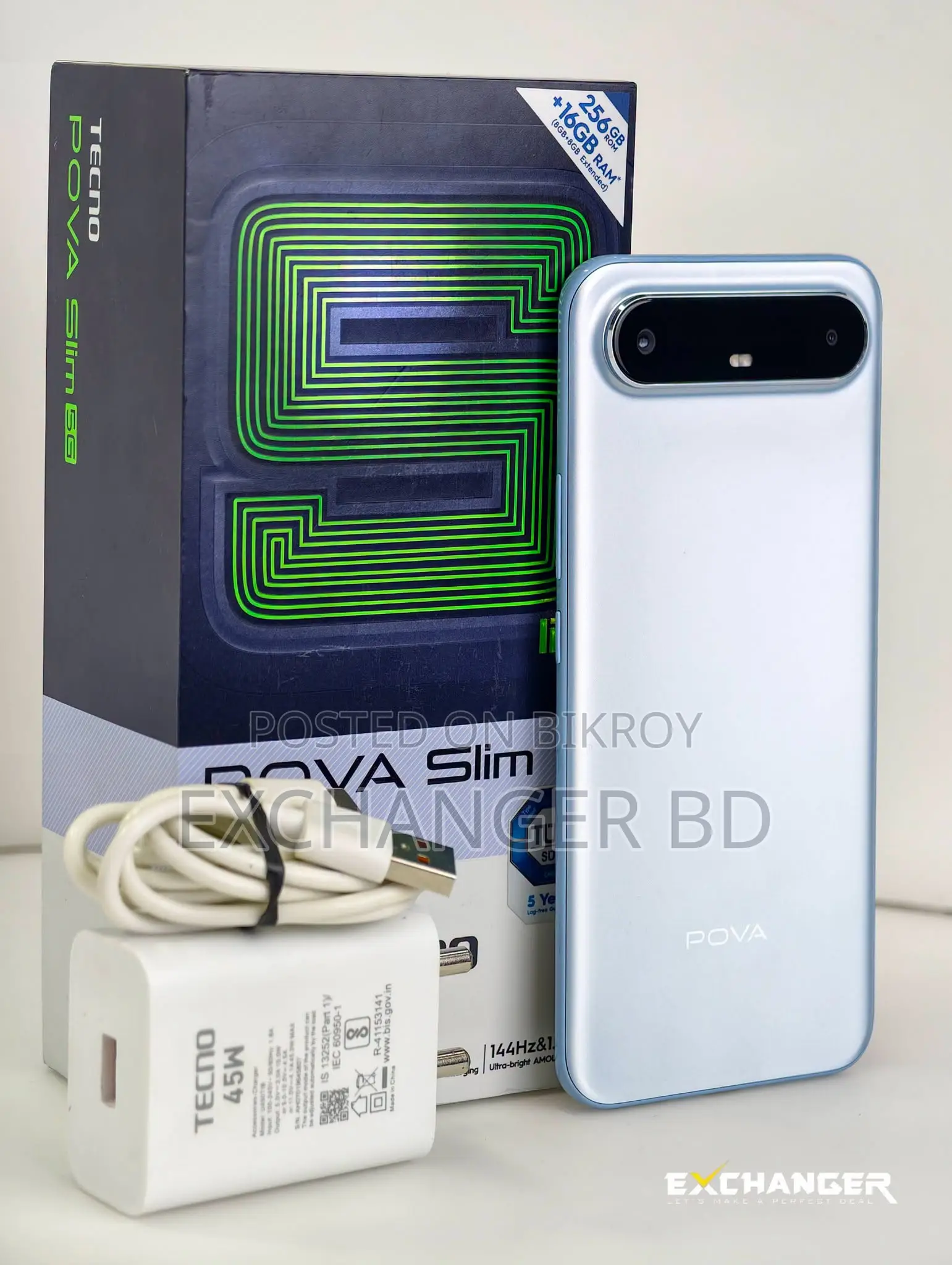 Tecno Pova Slim 5G 256 GB Blue