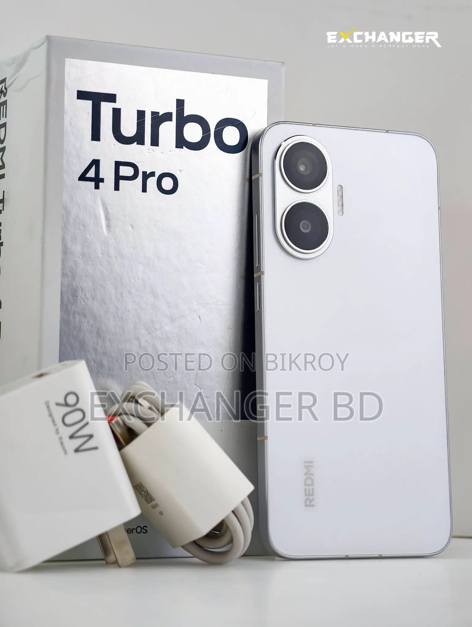 শাওমি রেডমি টার্বো ৪ প্রো ২৫৬ জিবি সিলভার
