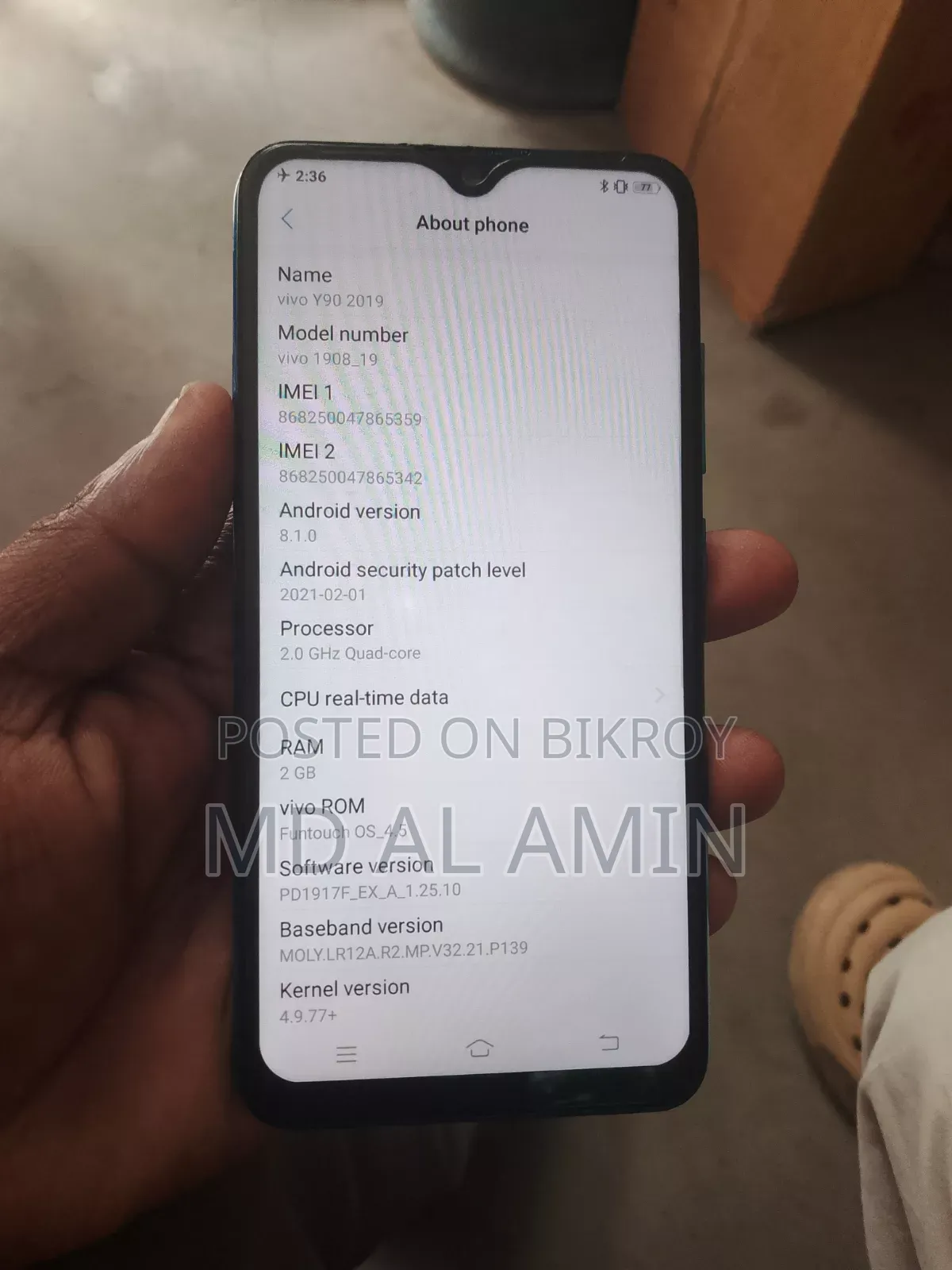 Vivo Y90 32 GB Blue