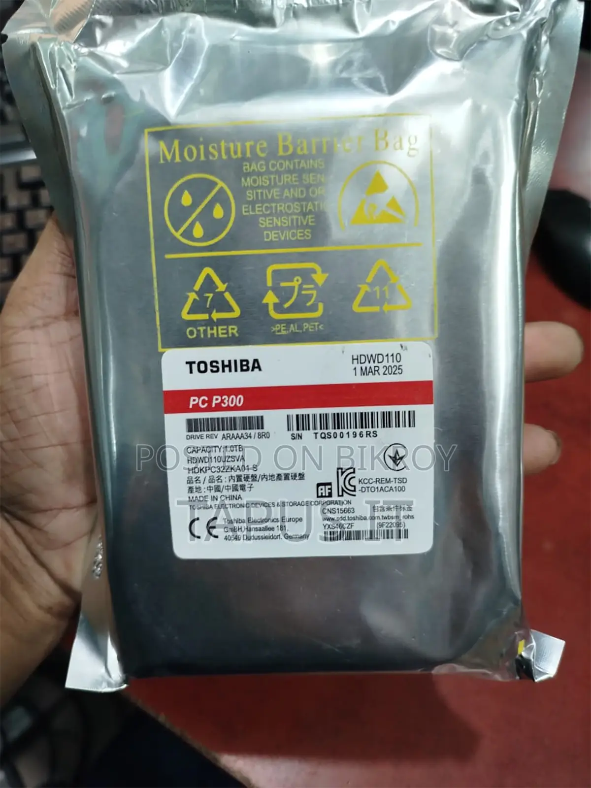 Brand New HDD 1TB Toshiba 2Years Warranty