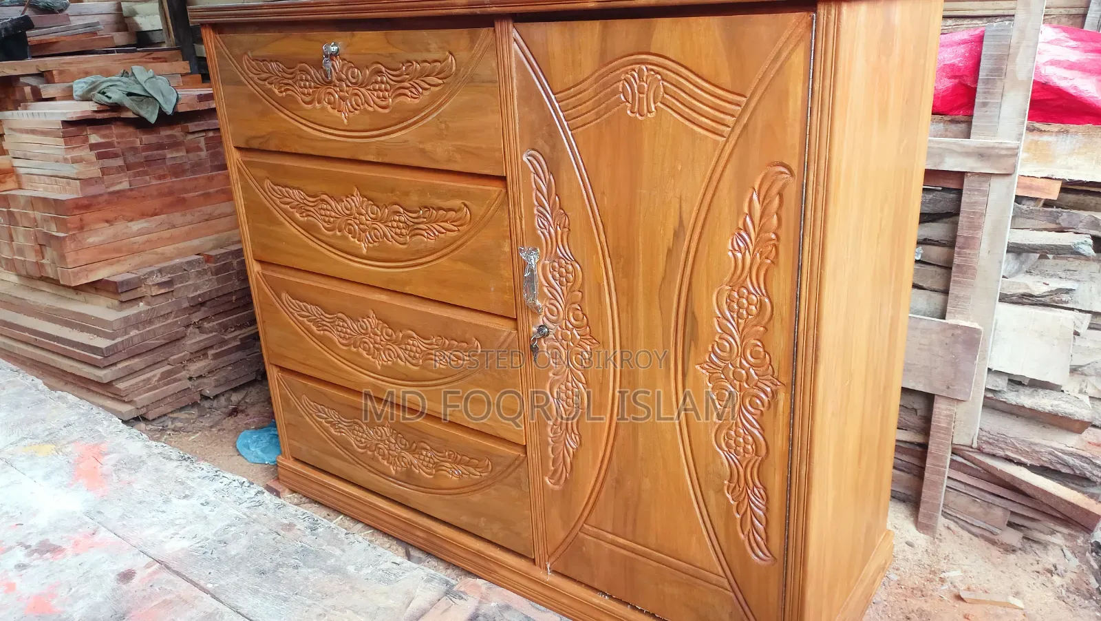 সেগুন কাঠের ওয়ারড্রব