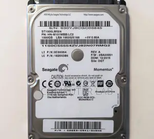 Seagate 1TB 5400RPM 2.5" Laptop HDD Like New With Warranty
