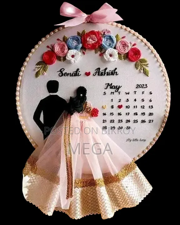 Custom Handmade Hoop Art