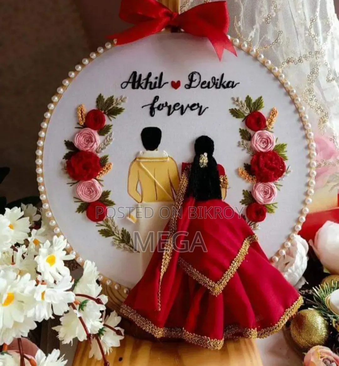 Custom Handmade Hoop Art