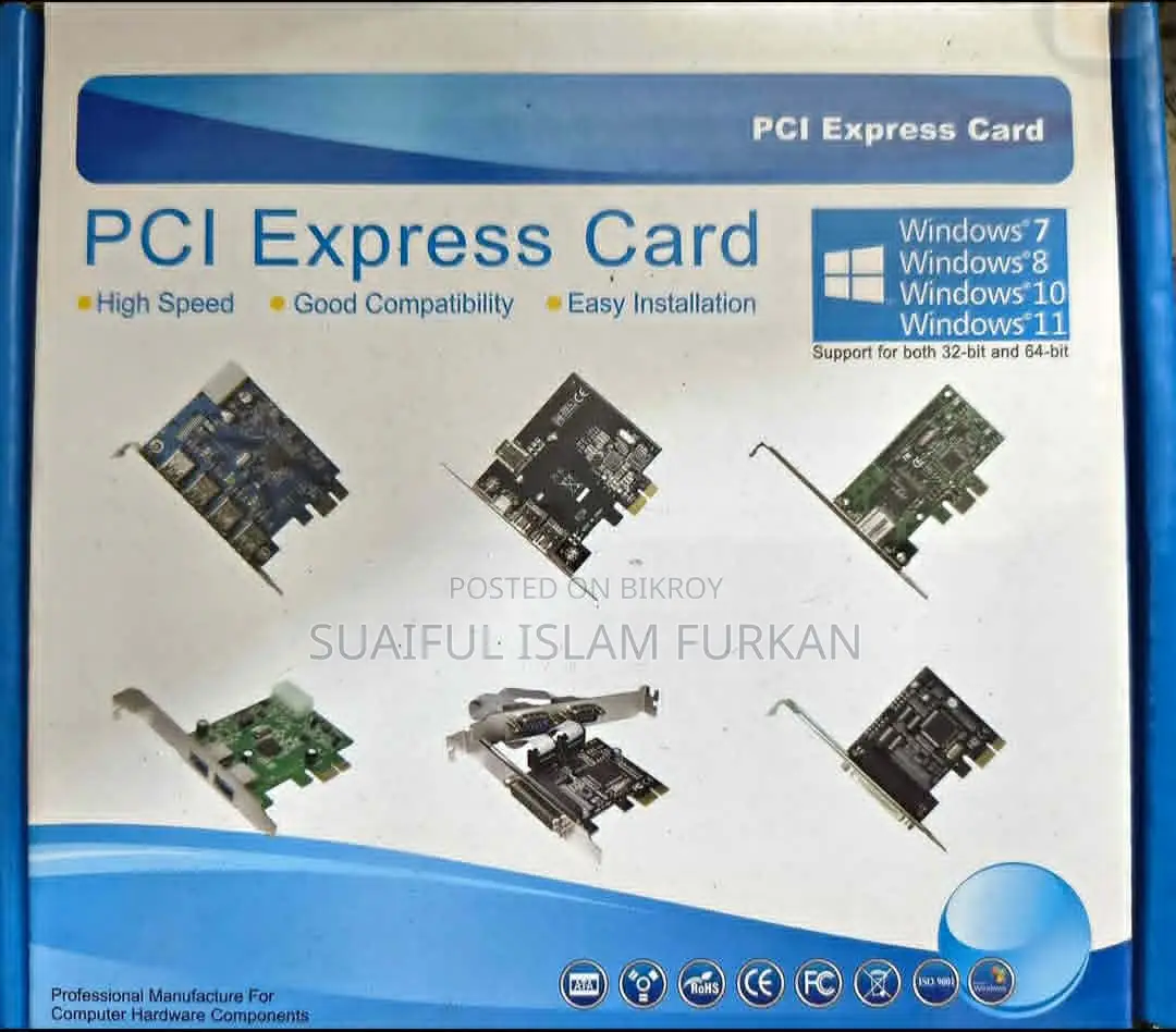 PCI-e PCI Express Card Adapter to 4 Port USB 3.0 HUB Sata