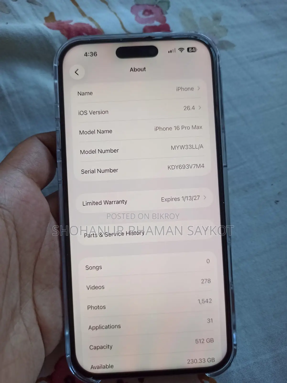 Apple iPhone 16 Pro Max 512 GB Silver