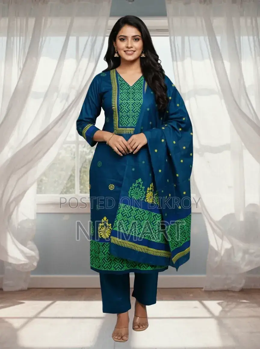 VIP Cotton Voile Block Print Three Piece – New Collection