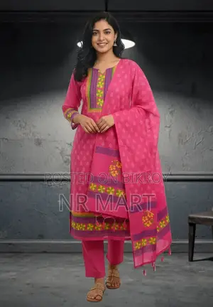 ভিআইপি সুতি বয়েল ব্লক প্রিন্ট থ্রি পিস – স্টাইলিশ কালেকশন