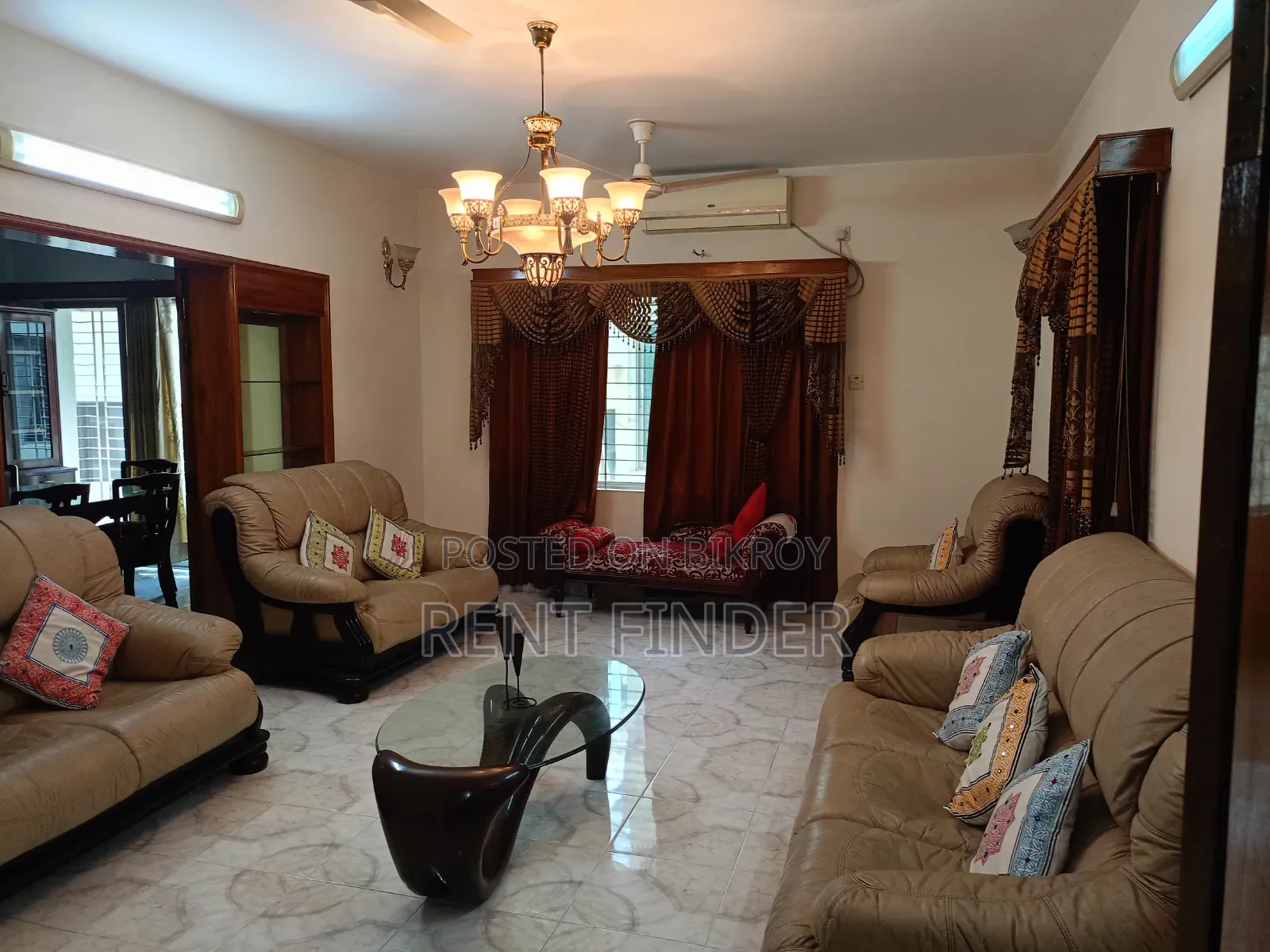 Furnished 3-Bedroom Apartment in Rent Finder, Gulshan for Rent