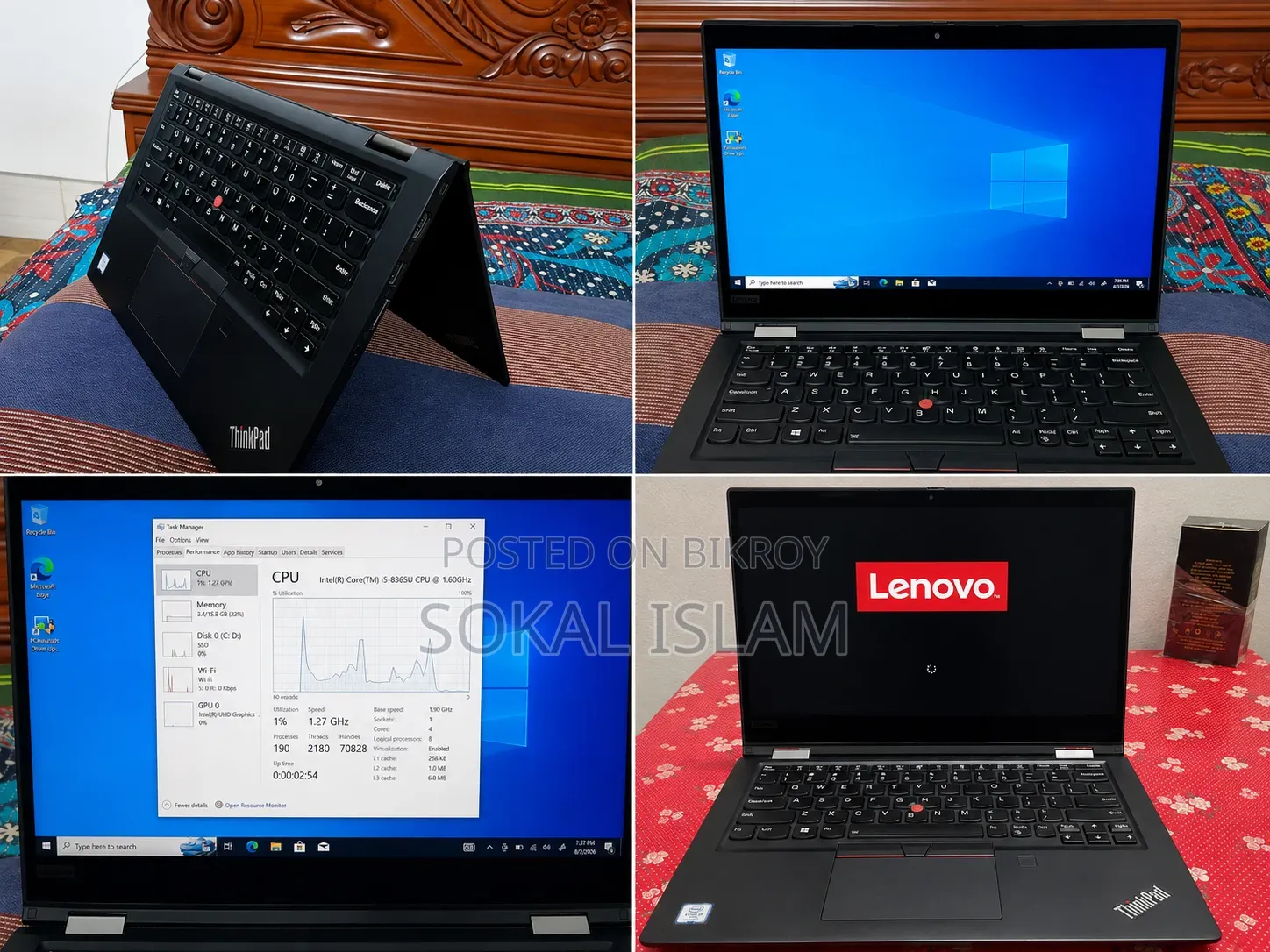 Laptop Lenovo ThinkPad X390 16GB Intel Core I5 SSD 256GB