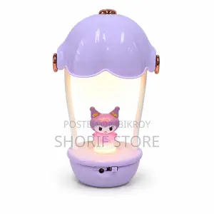 2 in 1 Cartoon Scooter Mini Desk Lamp With Sharpener