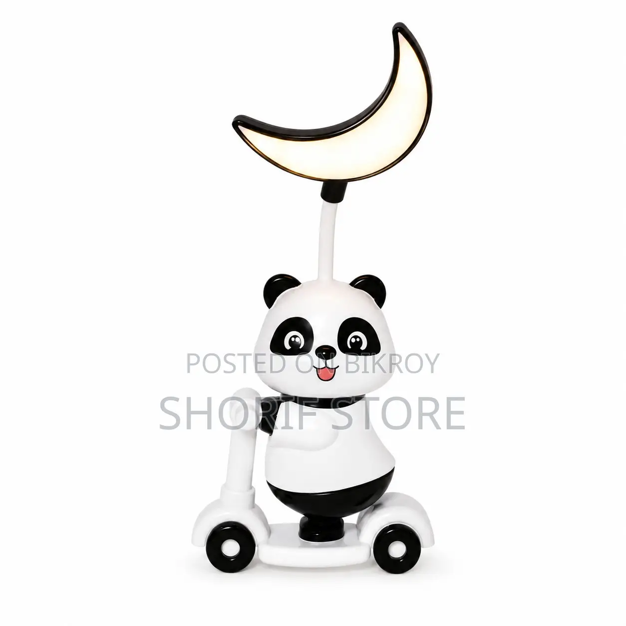 2 in 1 Cartoon Scooter Mini Desk Lamp With Sharpener