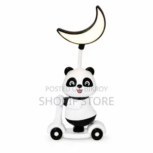 2 in 1 Cartoon Scooter Mini Desk Lamp With Sharpener